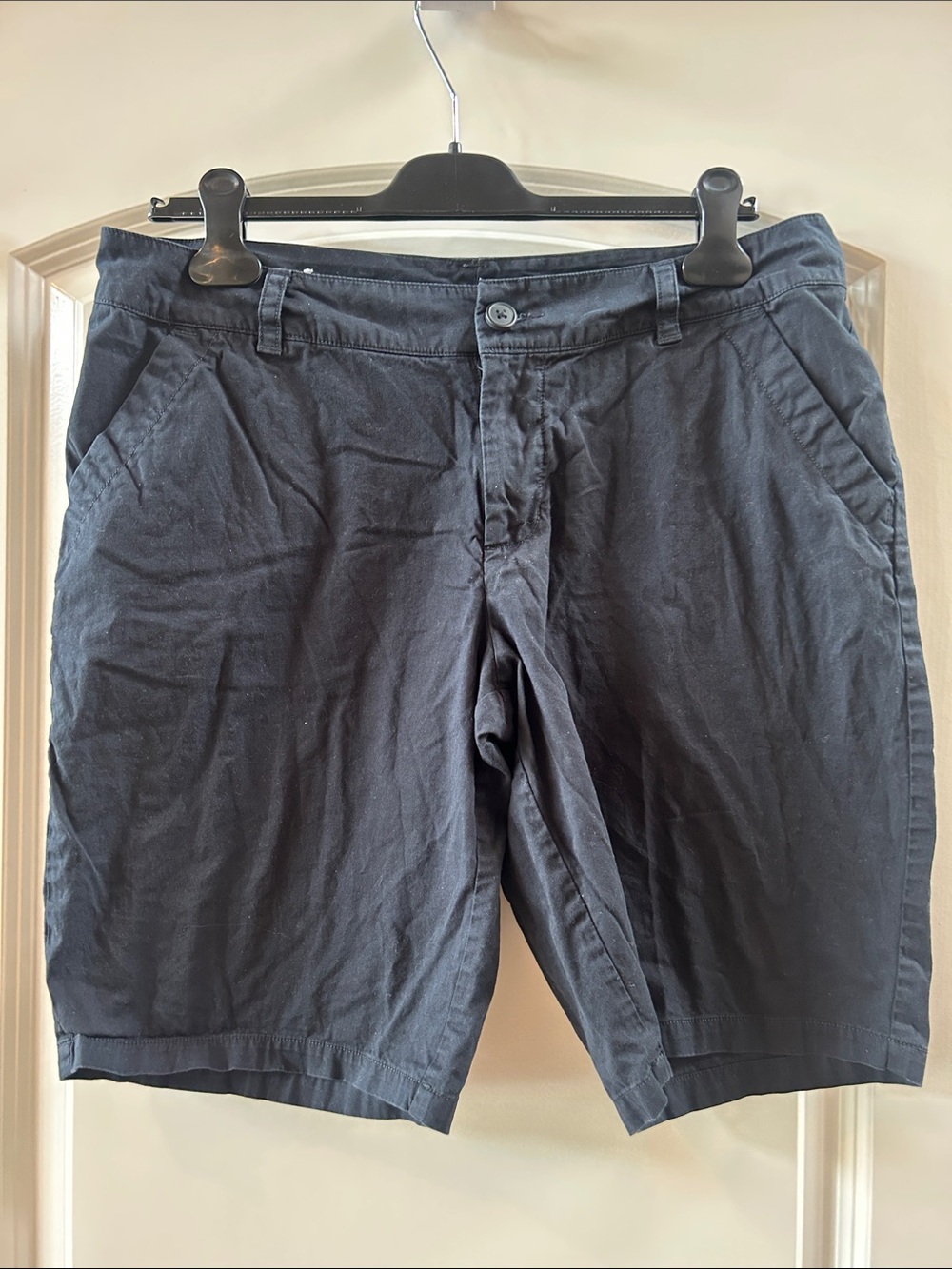 Women's Navy Bermuda Shorts - Classic Everyday Fit